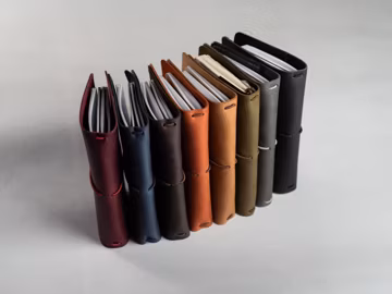 Leather Journal Cover Personalized, Travelers Notebook Cover, Custom Refillable Planner Cover A6 A5 A4 B6 B5, Employee Gift, Coworker Gift
