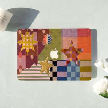 Patchwork Star Art Macbook Air Case |Hard Laptop Case for Macbook Air 11/13/15 Pro 13/14/15/16 Cover |Laptop Sleeve,Gift for Friend