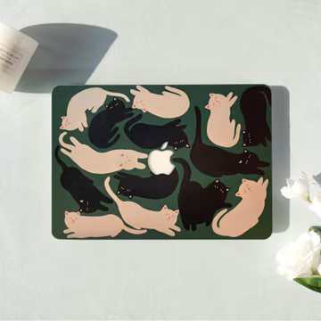 Sleeping Cat Cluster Art Macbook Air Case |Hard Laptop Case for Macbook Air 11/13/15 Pro 13/14/15/16 Cover |Laptop Sleeve,Gift for Friend