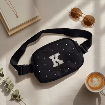 Initial Belt Bag: Monogram Fanny Pack Personalized Travel Gift