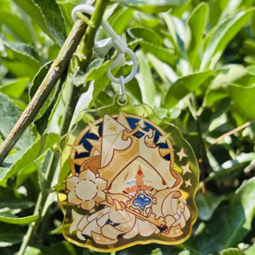CookieRun Keychain, Shadow Milk Cookie & Pure Vanilla Cookie Keychain