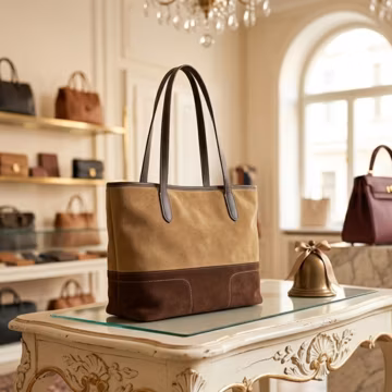 Cowhide Leather Tote Bag, Vintage Brown Handbag, Everyday Shoulder Carry