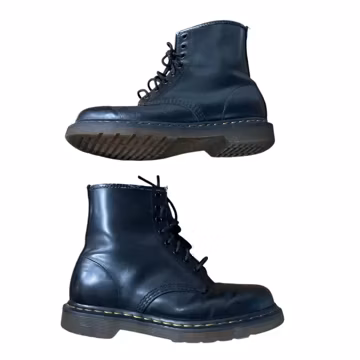 Dr. Martens Classic Leather Black 1460 8 Eye Lace up Boots Size 7 M 9 W Combat