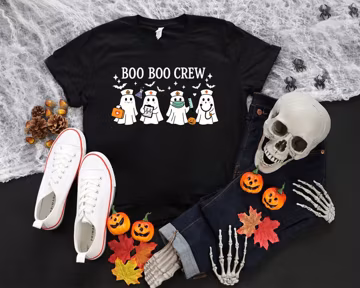 Halloween Nurse Shirt: Boo Boo Crew Spooky Season Tee