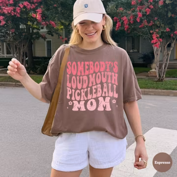 Comfort Colors Retro Pickleball Mom Shirt, Vintage Pickleball Mama Tee, Game Day Pickleball Mom Tshirt, Mothers Day Gift, Sports Mom Shirt