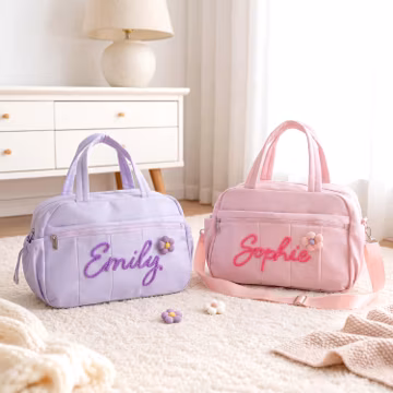 Personalized Duffel Bag : Cheer & Dance Overnight Bag, Weekender Bag With Waterproof Pocket, Gift for Girls