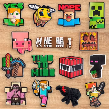 Game Shoe Charms, Cute Anime Charms for Shoes & Bags, Fun Accessories for Kids and Adults