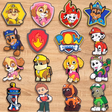 16 PCS Cartoon Puppy Shoe Charms Set – Cute Dog Accessories,Kids Party Gifts,Charms for Shoes & Bags, Bracelets,Bags, Gifts for Cartoon Fans