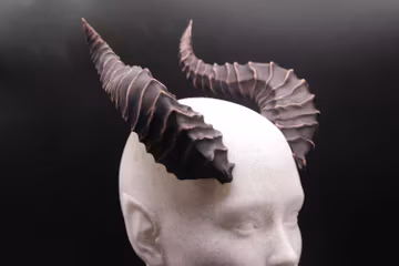 Urban devil fantasy cosplay horns with comfort fit headband
