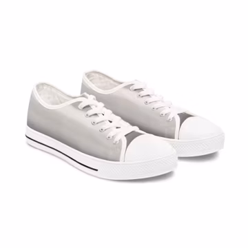 Classic Grey Canvas Low Top Sneakers | Lightweight Everyday Comfort Shoes