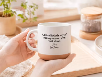 Christian Friendship Mug, Faith Gift for Friend, Religious Best Friend Coffee Cup, Spiritual Encouragement Gift, Inspirational Christian Mug