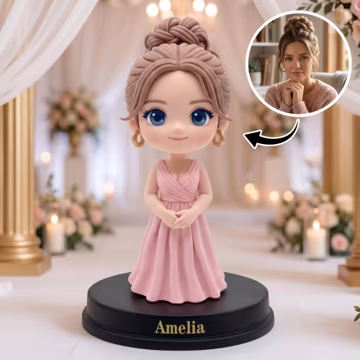 Personalized Bridesmaid Figurine From Photo, Figurine from Photo, Sculpture From Photos, Bridesmaid Proposal, Anniversary Gift, Gift for Her
