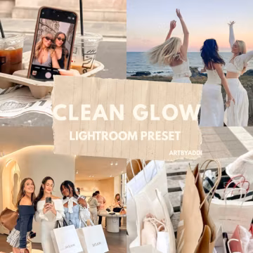 Clean Glow Lightroom Preset: Mobile Photo Filter (Digital Download)