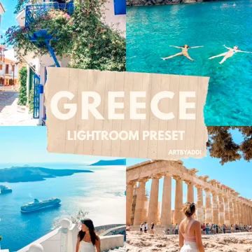 Greece Summer Lightroom Mobile Preset: Bright Vacation Photo Filter