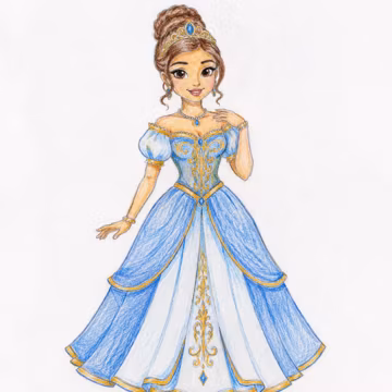 Princess Coloring Pages | 31 Cute Fairytale Princess Coloring Book | Printable PDF | Instant Digital Download for Kids