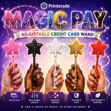 Magic Pay Adjustable Credit Debit Card Wand | Tap to Pay Holder