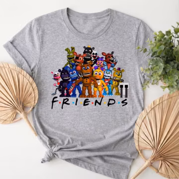 Five Nights at Freddy's Friends Shirt, Custom Villain Five Nights at Freddys Vintage Shirt, Five Nights at Freddy's Game Shirt C2ER08