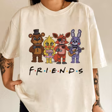 Five Nights at Freddy's Friends Shirt, Custom Villain Five Nights at Freddys Vintage Shirt C2DH15