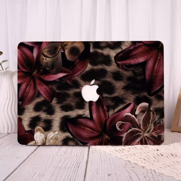 Leopard Print Matte MacBook Case For MacBook Pro 16 15 14 13, Neo A18 2026, Air 15 13, M5 M4 M3, Hard Customizable Cover, Gifts