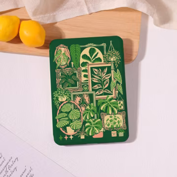 Green Plants Customizable Case For 2024 Kindle/Paperwhite 10/11/12 th,Colorsoft,Kindle Basic,Kobo Clara Color,Libra Color,With Handstrap