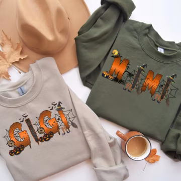 Halloween Grandma Sweatshirt, Mothers Day Gift,Halloween Nana Hoodie,Retro Mama Sweatshirt,Gift For Mom, HalloweenMimi Hoodie,Halloween Mama