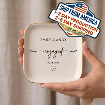 Wedding Gifts for Couple, Custom Ring Dish, Personalized Ring Dish, Couples Gift, Bridal Shower Gift, Personalized Engagement Gift for Bride