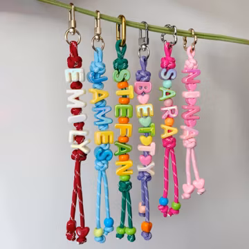 Personalized Name Keychain, Paracord Backpack Tag, Team Mom Gift