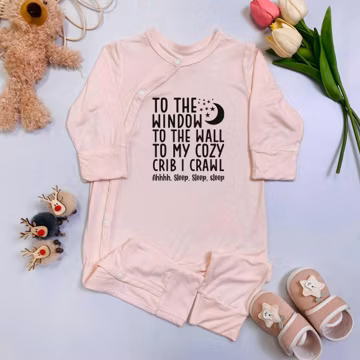 Funny Baby Romper With Sleep Quote, To My Cozy Crib I Crawl Bodysuit, Cute Newborn Sleepsuit, Infant Naptime Onesie, Baby Shower Present