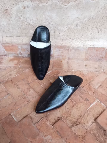 Babouches marocaines entièrement cousues main / babouche femme / babouche homme / fabrication artisanale-tannage naturel