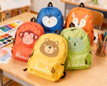 Personalized Animal Kids Backpack, Preschool Book Bag, Children's Gift,Back to School