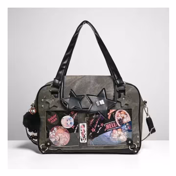 Star Ita Bag: Anime Pin Display Crossbody Messenger Bag
