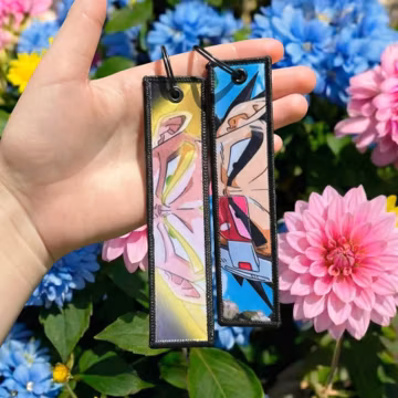 Anime Keychain - Double Sided Jet Tag