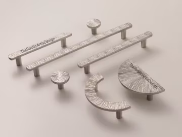 Half round Texture Drawer Pulls/Hammered Solid round knobs/Silver Hammered Cabinet Handle knob/Silver Semicircle Drawer Cupboard knobs Pulls