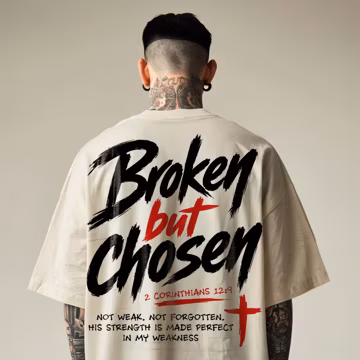 Christian PNG, Broken But Chosen SVG, 2 Corinthians 12:9 PNG, Faith Based Png, Christian Streetwear Png, Bible Verse Png, Trending Png