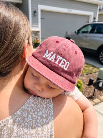 Custom Embroidered Baby Baseball Hat, Soft Summer Sun Cap, Gift For Toddler