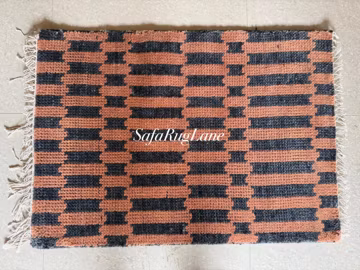 Hand Knotted Wool Rug 8x10 Modern Geometric Rug 10x14 Tribal Oushak Style Rug 12x15, Contemporary Area Rug 10x16, Handmade Turkish Style Rug