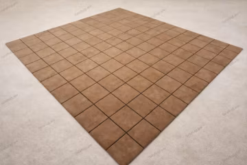 Premium Hand Knotted Wool Carpet Modern Geometric Grid Design Rug Luxury Minimalist Beige Brown Area Rug Designer Handmade Contemporary