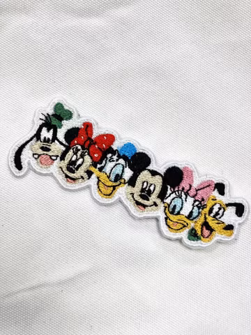 Mickey and Friends Disney Embroidered Patch, Mickey Iron on Patch, Disneyland Patch, Disney Trip Gift For Kids, Jacket Backpack Patch