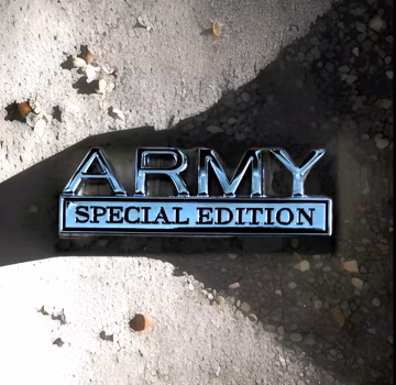 US Army Car Emblem – Chrome Metal Auto Badge, Army Veteran Gift, US Army Truck Tailgate Trunk Decal for Men