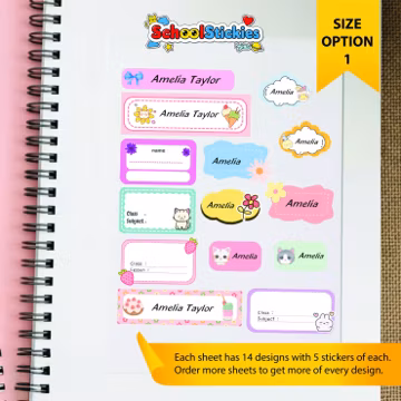Personalized Waterproof Name Labels: School, Daycare, Baby Bottle