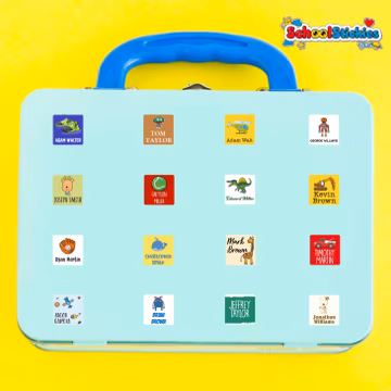 Personalized School Labels: Waterproof Name Stickers, Animal & Princess Themes