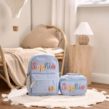 Personalized Set - Backpack and Lunchbag - Back to School Gift - School Lunch Bag - Back to School - Kid Gift