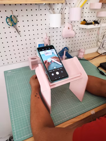 Suporte ajustável para celular para criadores - Alternativa para tripé - Arquivo STL para Impressão 3D