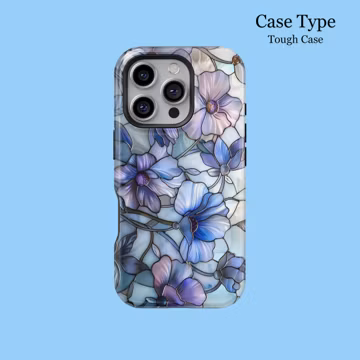 Beautiful Wildflower Stained Glass Effect phone Case Floral 3D Mosaic For iPhone 16 15 14 13 12 11 Pro Max MagSafe Galaxy S25 S24 Ultra Case