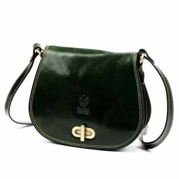 Italian Leather Crossbody Bag Women Genuine Leather Shoulder Bag Classic Saddle Bag Handmade Elegant Purse Gift for Her