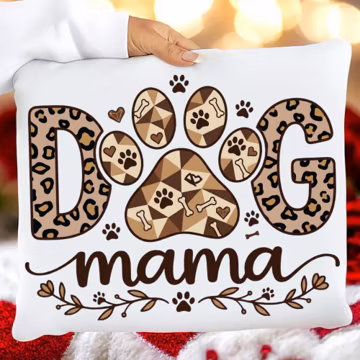 Retro Leopard Mama PNG, Mother's Day Shirt Design, Dog Lover Gift, Sublimation Graphic Download