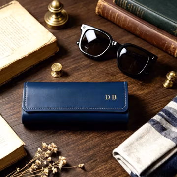 Personalized Glasses Case, Sunglasses Box, Custom Eyeglasses Holder, Vintage Magnetic Leather Glasses Case, Gifts for him, Gifts for her