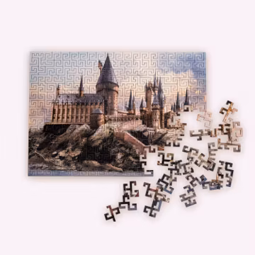 Unique Harry Potter Gift, Wooden Hogwarts Puzzle for Adults, HP Maze Pieces Jigsaw, Wizarding World Present for Book Lovers