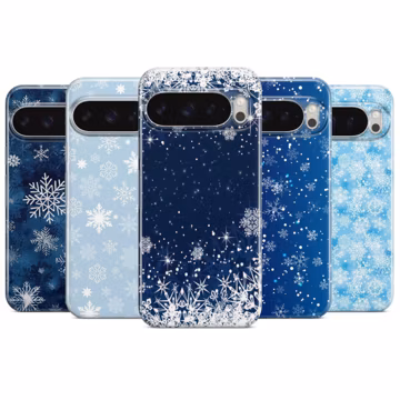 Festive Icing Frozen Holiday Pattern Cover for Pixel 10a 9 8, iPhone 14 Pro Max 13 15 16 17e, Samsung S26 A37 A57 S24 Fe S25 A56 A36 A17 A26
