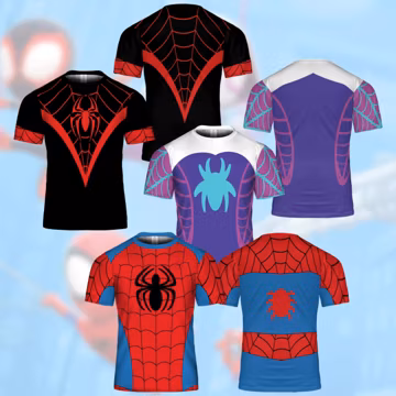 Spidey And Amazing Friends Cosplay, Spiderman Cosplay Costume, Spidey Cosplay, Ghost Spider All Over Print Tee, Miles Morales Cosplay